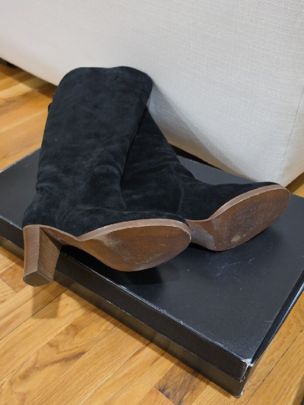J. Crew Black Suede Over-the-Knee Boots - Picture 3 of 3